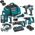 Makita DLX8046TX1 - 18V 5.0Ah Brushless 8 Piece Combo Kit